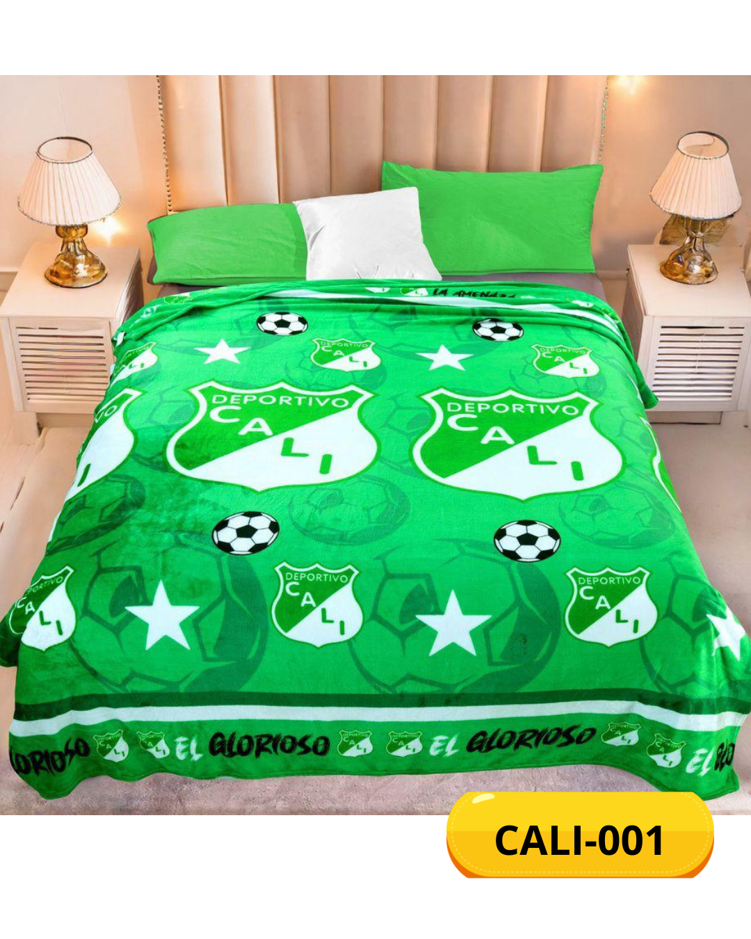 🌟 Cobija Deportiva Piel de conejo, con Diseños Deportivos ⚽