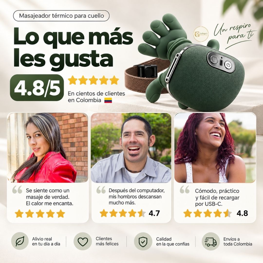 Masajeador Térmico para Cuello y Hombros 4D