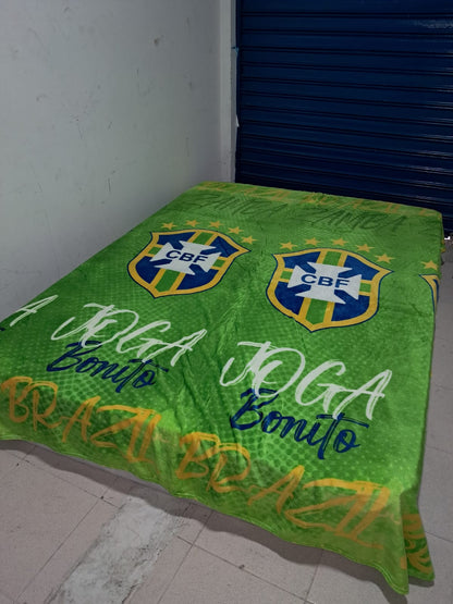 🌟 Cobija Deportiva Piel de conejo, con Diseños Deportivos ⚽