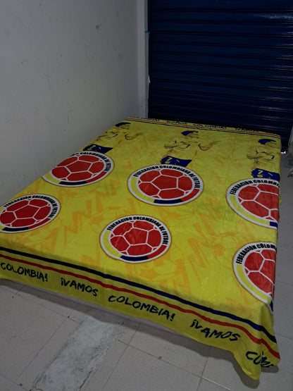 🌟 Cobija Deportiva Piel de conejo, con Diseños Deportivos ⚽