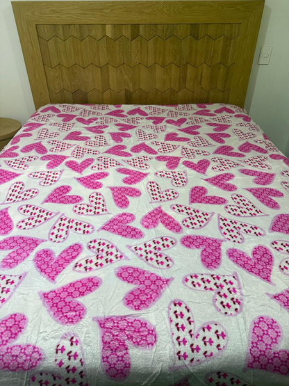 Cobijas Piel De Cisne con Estampado