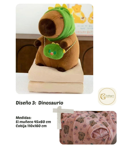 Peluches Capibara con Cobija