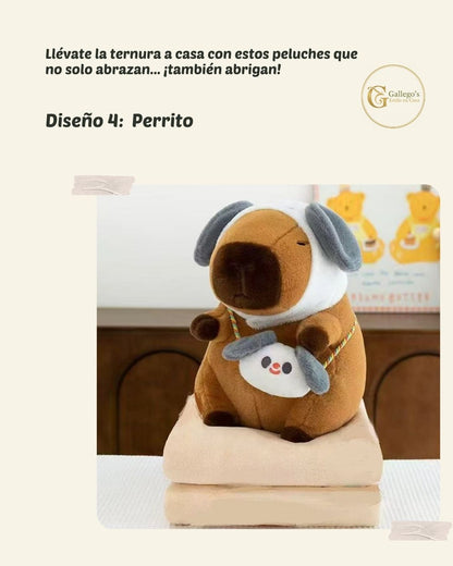 Peluches Capibara con Cobija