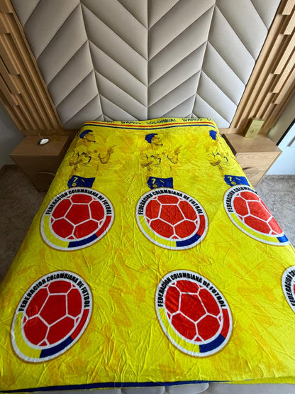 🌟 Cobija Deportiva Piel de conejo, con Diseños Deportivos ⚽