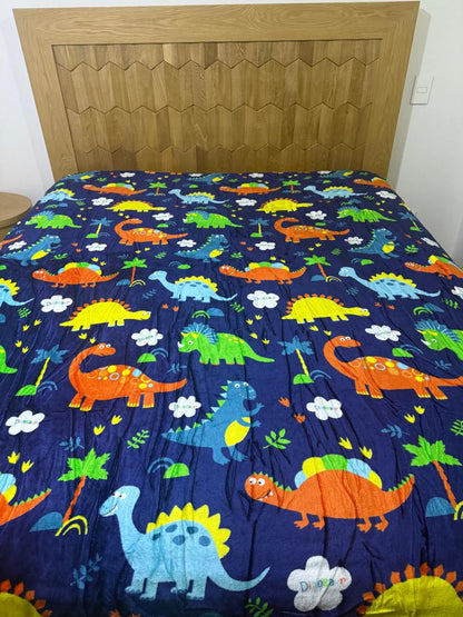 Cobijas Piel De Cisne con Estampado