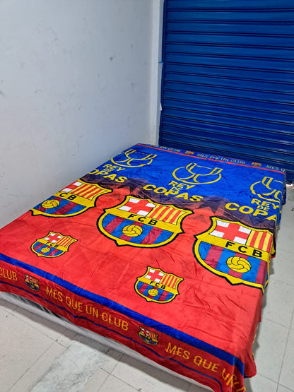 🌟 Cobija Deportiva Piel de conejo, con Diseños Deportivos ⚽