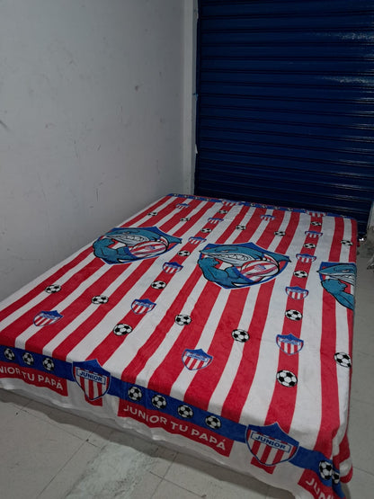 🌟 Cobija Deportiva Piel de conejo, con Diseños Deportivos ⚽