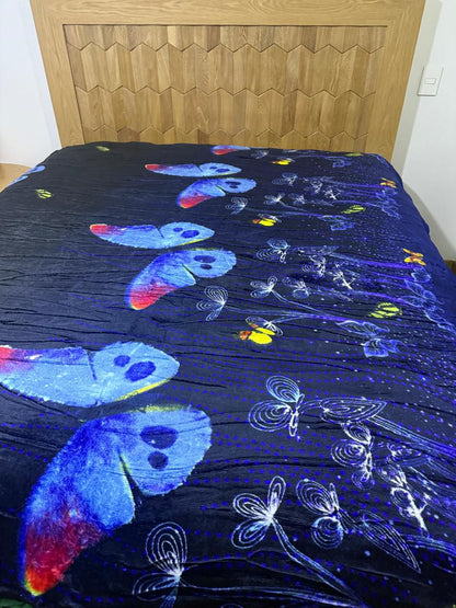 Cobijas Piel De Cisne con Estampado