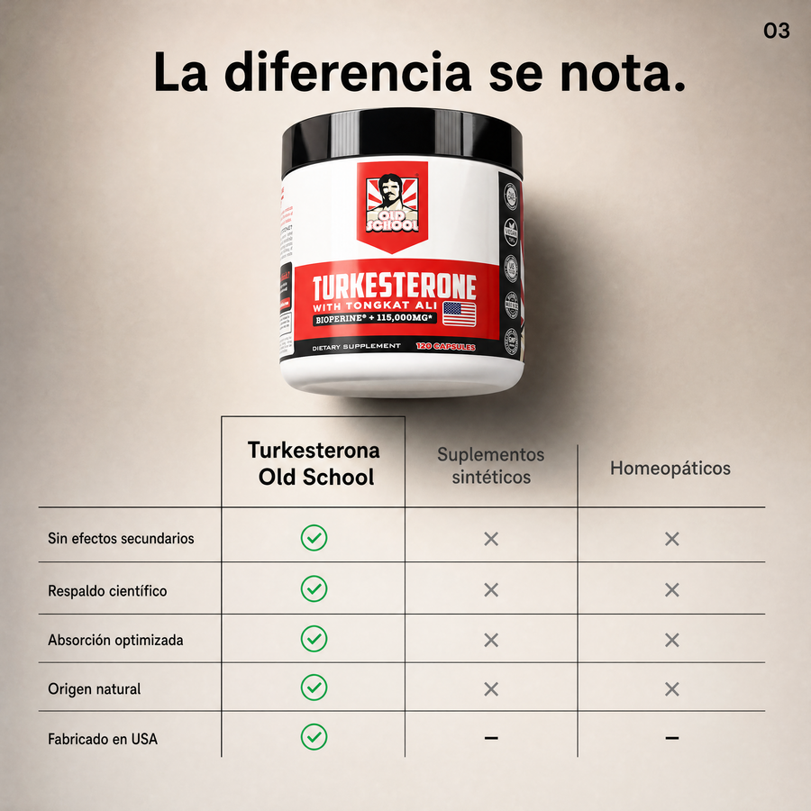 Comparativo Turkesterona VigorPrime vs suplementos sintéticos